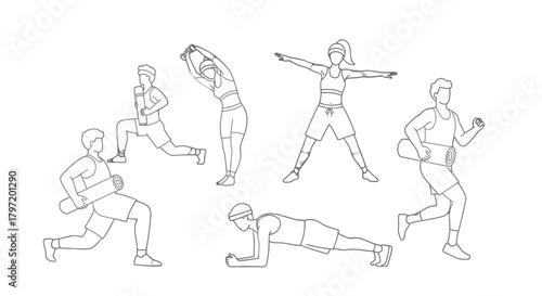 Minimalist Athlete Doing Yoga Poses Against Black Background to Stay Healthy and Fit