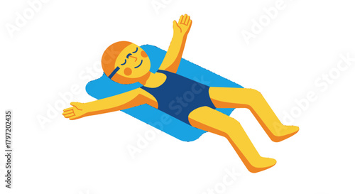 Relaxation and Leisure: Floating in Blissful Serenity, Taking a Moment of Peace