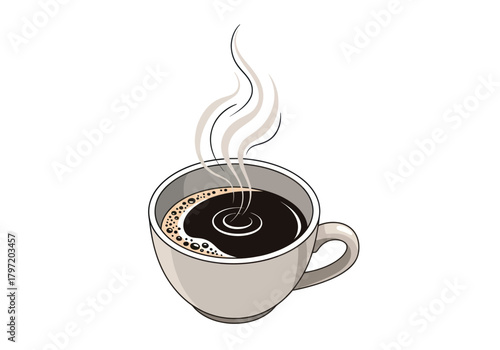 Enjoy a steaming cup of coffee for an energizing start to your day