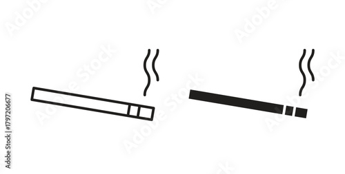 Cigarette icon isolated vector Illustration. Vector pictogram for web and app