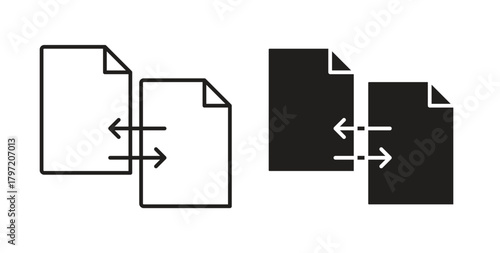Compare icon isolated vector Illustration. Vector pictogram for web and app