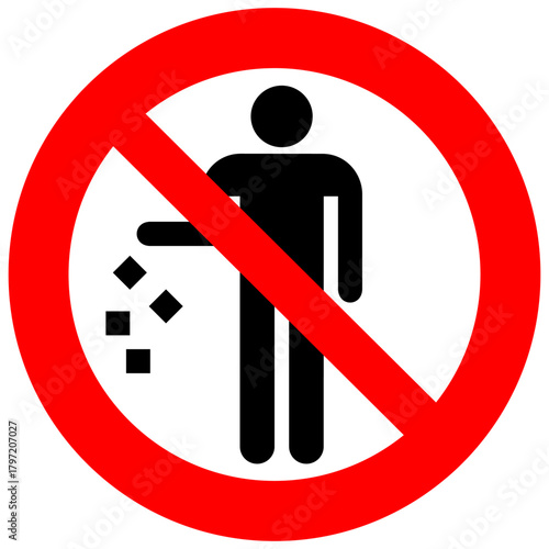 Do not litter sign