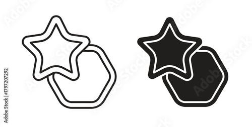 Cookie cutter icon isolated vector Illustration. Vector pictogram for web and app