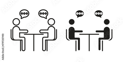 Counselling icon isolated vector Illustration. Vector pictogram for web and app