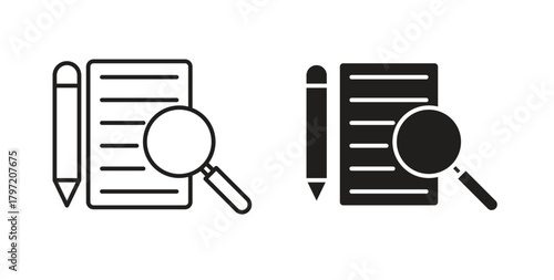 Defining icon isolated vector Illustration. Vector pictogram for web and app