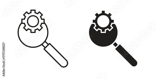 Due diligence icon isolated vector Illustration. Vector pictogram for web and app