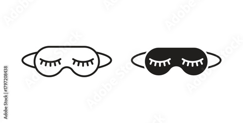 Eye mask icon isolated vector Illustration. Vector pictogram for web and app