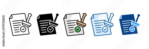 Proven Record Icon Set Multiple Style Collection