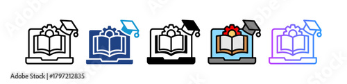Learning Management multiple icon