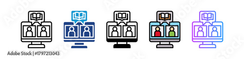 Virtual Study Group multiple icon