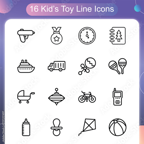Kids Toye Line Style Set 2