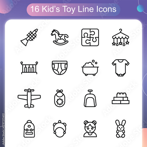 Kids Toye Line Style Set 3
