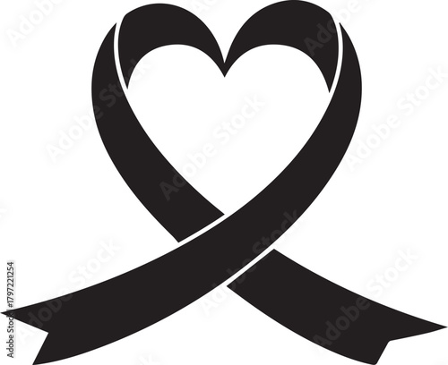 World aids day remembrance heart ribbon awareness symbol hope solidarity support cause