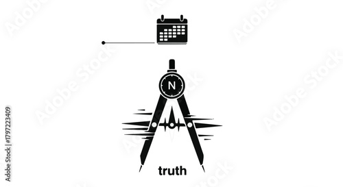 New year 2026: truth and direction for the future silhouette