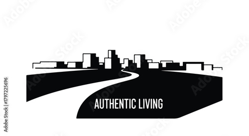 Authentic living 2026 new year: resolutions, goals, and inspiration silhouette