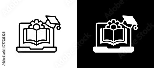 Learning Management linemixed icon