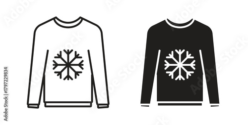 Christmas sweater icon for web and app. vector illustration eps