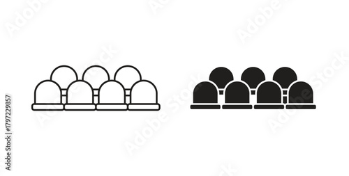 Cinema seat icon for web and app. vector illustration eps