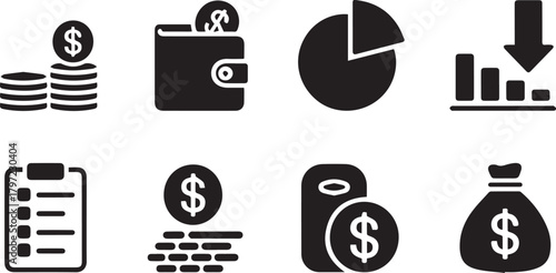 Money icons set