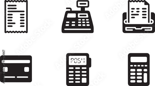 Pos system and payment icons