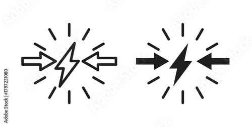 Conflict icon for web and app. vector illustration eps