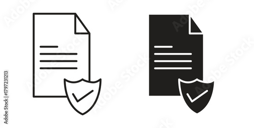 Contract coverage icon for web and app. vector illustration eps