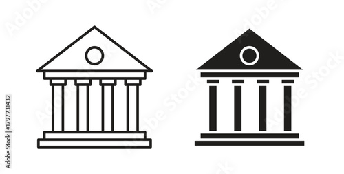 Courthouse icon for web and app. vector illustration eps