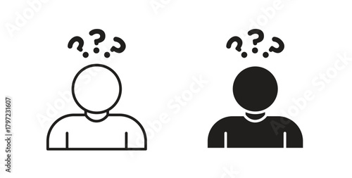 Curious human icon for web and app. vector illustration eps