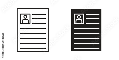 Curriculum icon for web and app. vector illustration eps