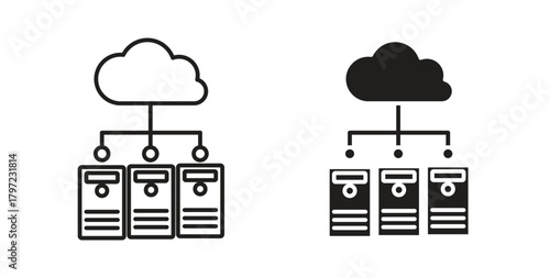 Data center icon for web and app. vector illustration eps