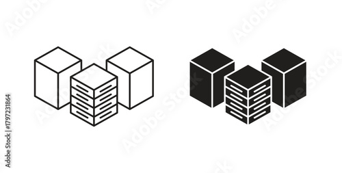 Data center icon for web and app. vector illustration eps