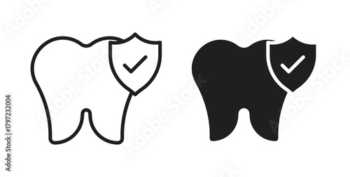 Dental insurance icon for web and app. vector illustration eps