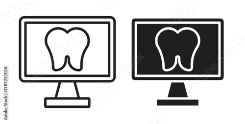 Dental X ray icon for web and app. vector illustration eps