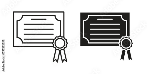 Diploma icon for web and app. vector illustration eps