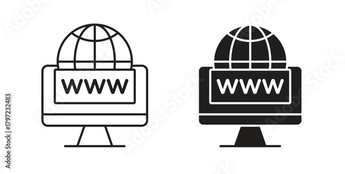 Domain icon for web and app. vector illustration eps