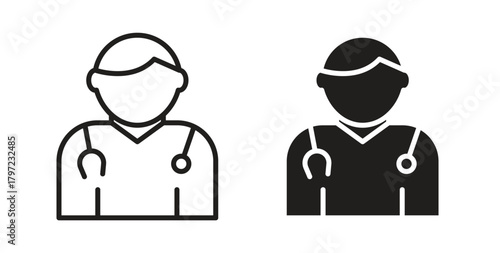 Doctor icon for web and app. vector illustration eps