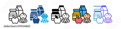Child Nutrition multiple icon