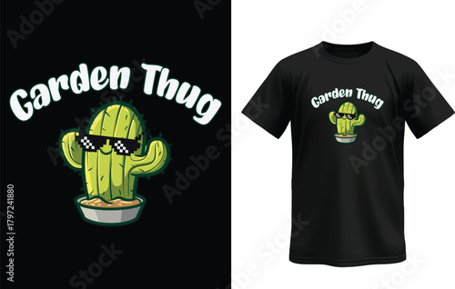 Garden Thug T-Shirt – Funny Gardening Lover Typography Design