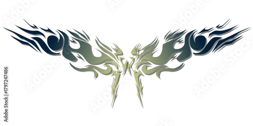 Minimalist black and white vertical split screen background.