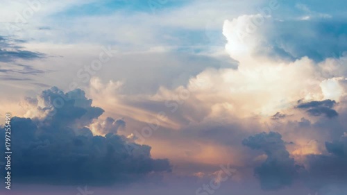 The view of the sky is very beautiful.