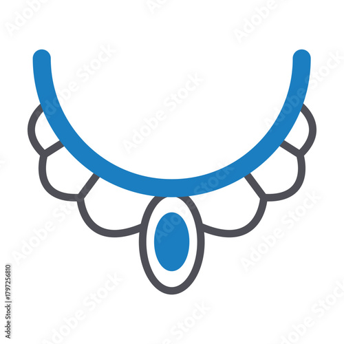 Necklace Vector Icon which can easily modify or edit