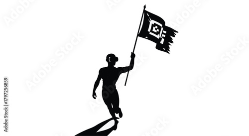 New year 2026: metaverse celebration, vr technology, future trends silhouette