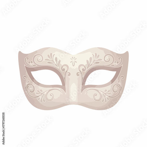 Elegant Ornamental Masquerade Mask Celebration Costume Party Symbol Decoration Icon