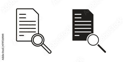 Defining icon concept set. Simple icon collection