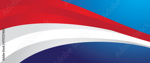 Free Download Abstract red and white waves on blue background - GFXLoad