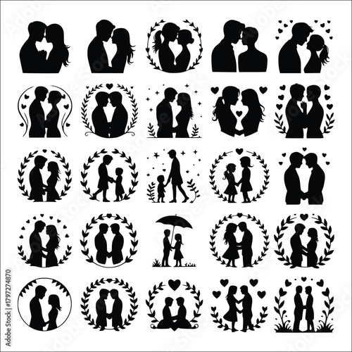 Couple Svg, Lovers Svg, Couple Silhouette, Husband Wife Svg, Couple Clipart, Anniversary Svg, Husband And Wife Silhouette, Couple Png,Couple Dancing Svg, Couple Dancing Silhouette, Couple Vector
