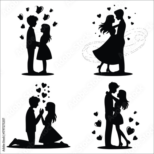 Couple Svg, Lovers Svg, Couple Silhouette, Husband Wife Svg, Couple Clipart, Anniversary Svg, Husband And Wife Silhouette, Couple Png,Couple Dancing Svg, Couple Dancing Silhouette, Couple Vector