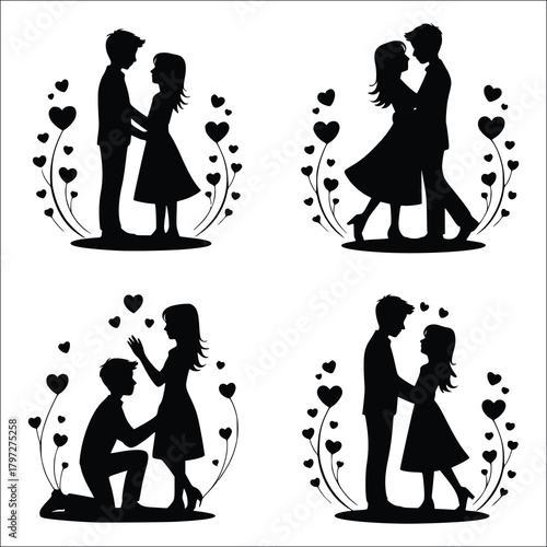Couple Svg, Lovers Svg, Couple Silhouette, Husband Wife Svg, Couple Clipart, Anniversary Svg, Husband And Wife Silhouette, Couple Png,Couple Dancing Svg, Couple Dancing Silhouette, Couple Vector