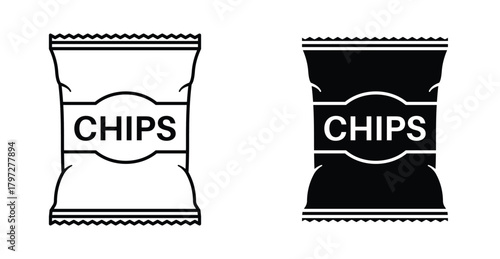 chips bag or pouch icon