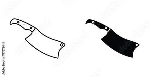 Cleaver, hatchet icon